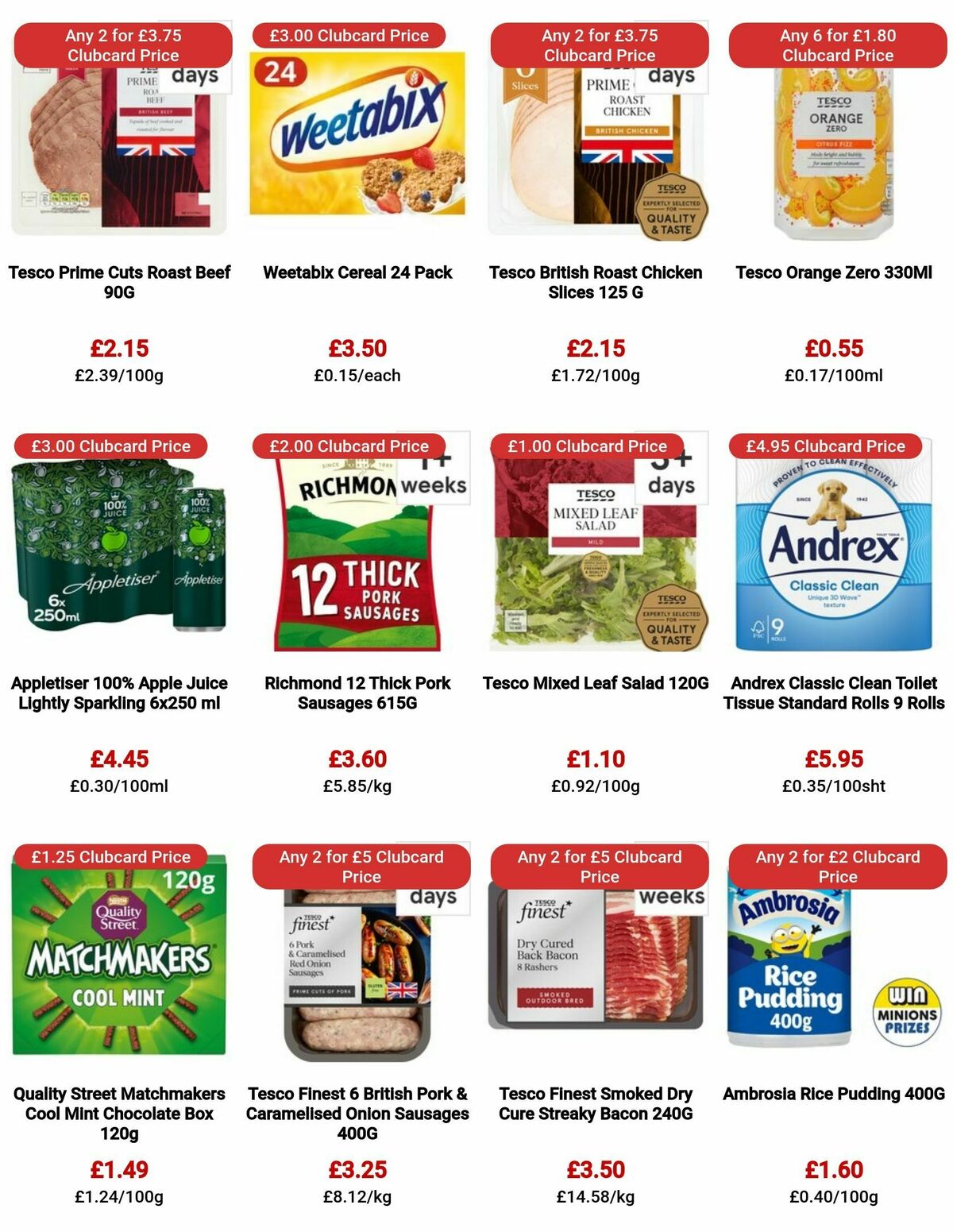 TESCO Offers from 26 October