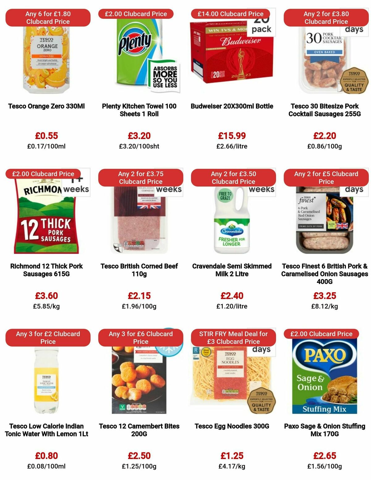 TESCO Offers from 2 November