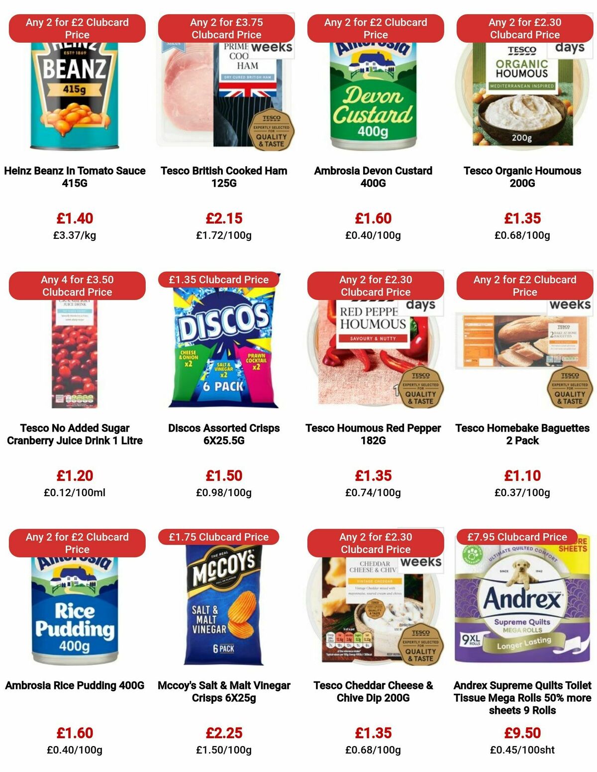 TESCO Offers from 9 November