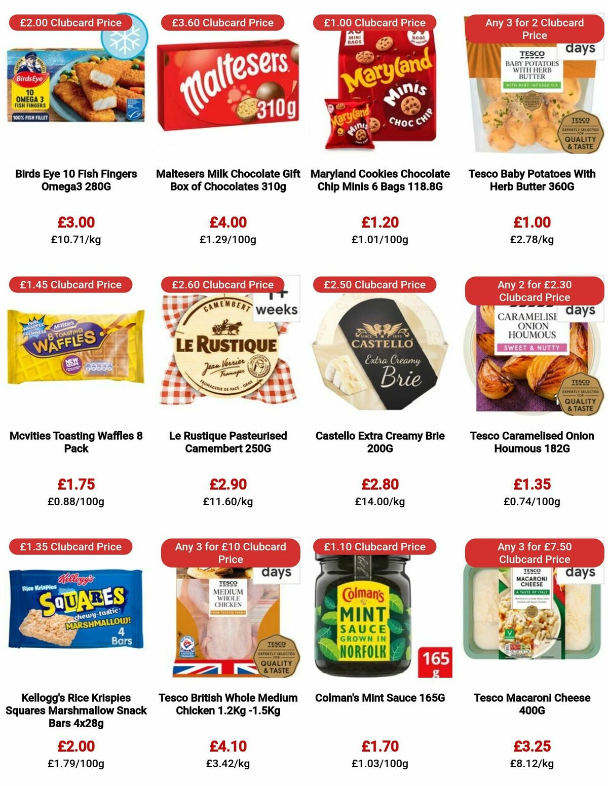 TESCO Offers from 9 November