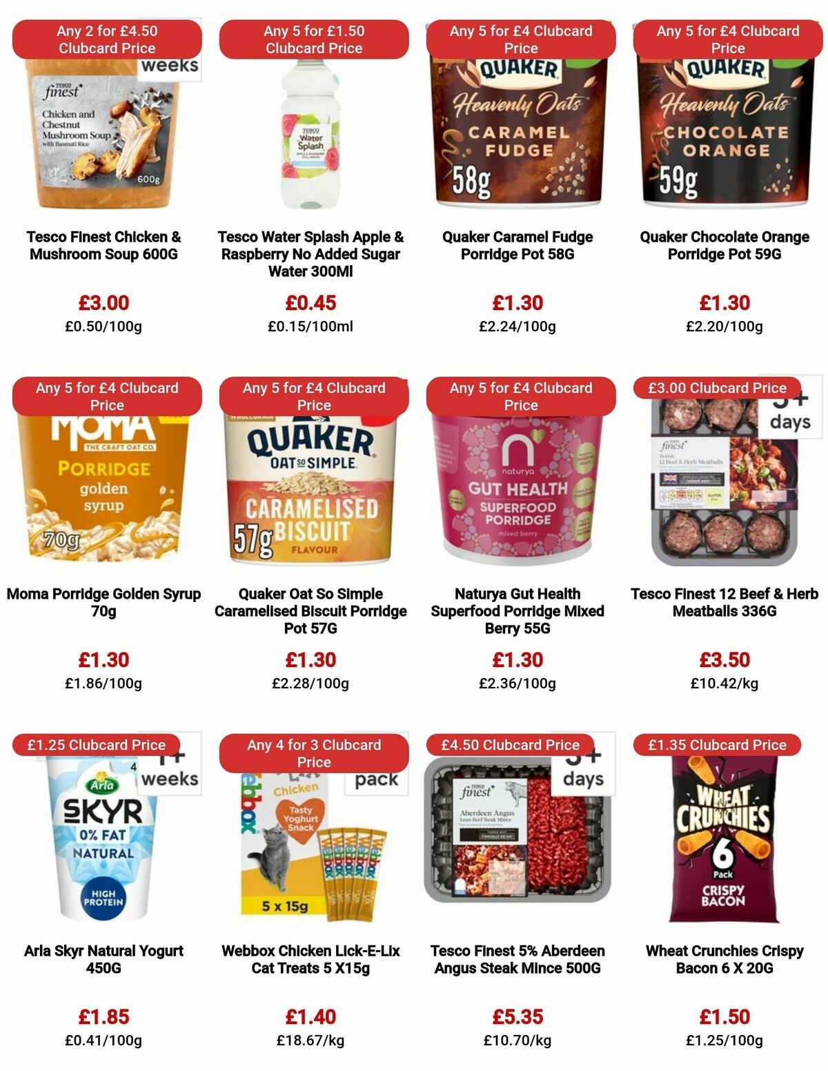 TESCO Offers from 9 November