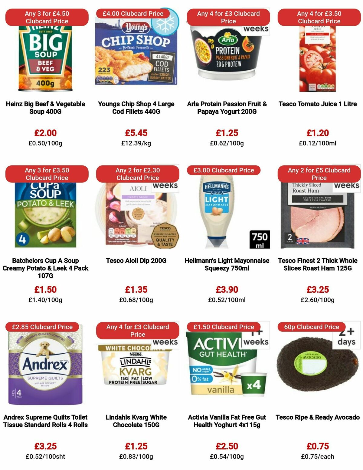 TESCO Offers from 9 November