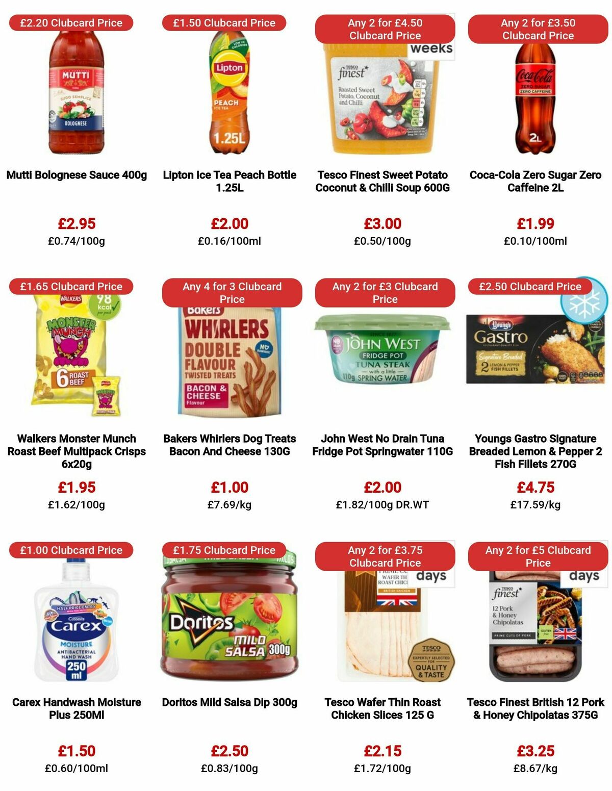 TESCO Offers from 9 November