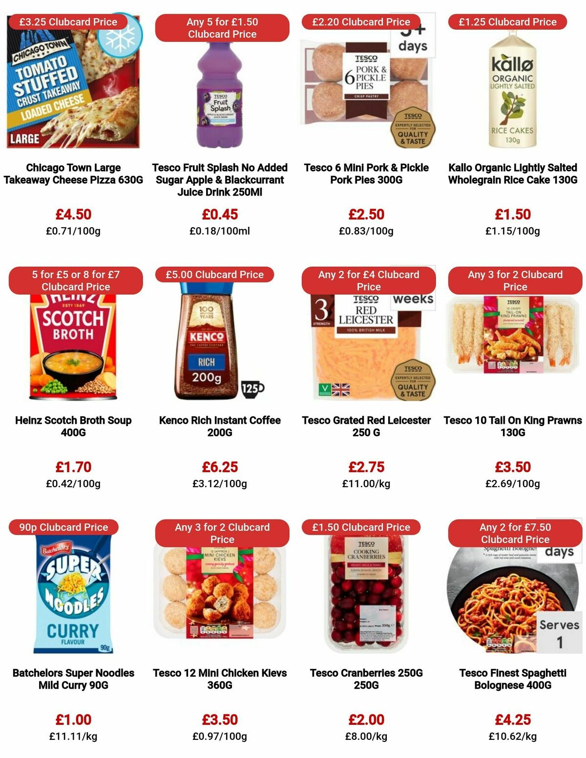 TESCO Offers from 9 November