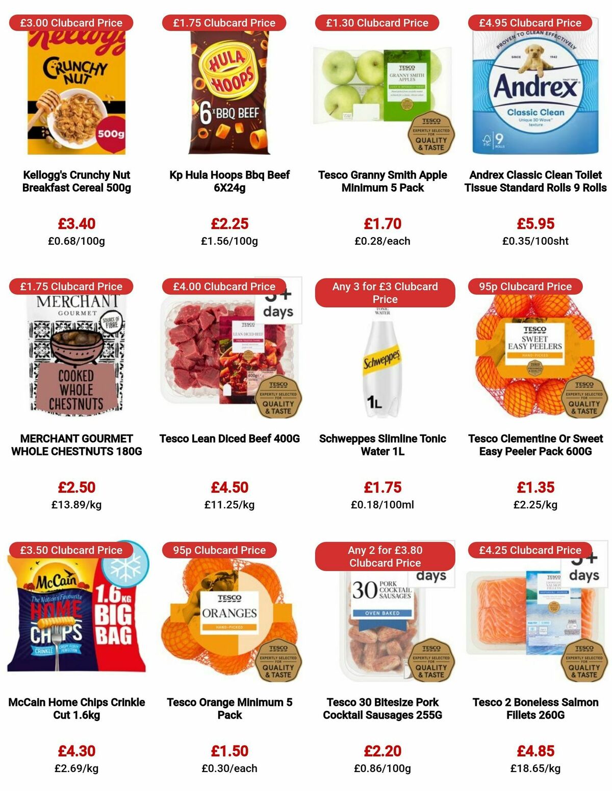 TESCO Offers from 9 November