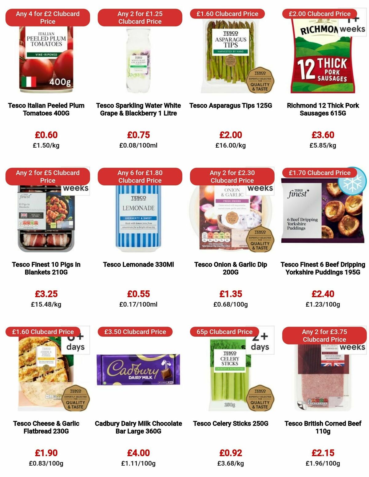 TESCO Offers from 9 November