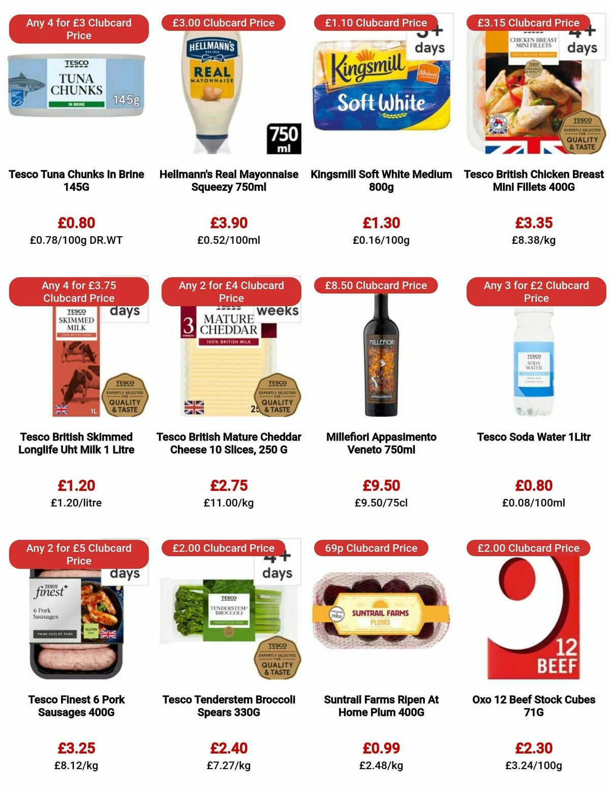 TESCO Offers from 9 November