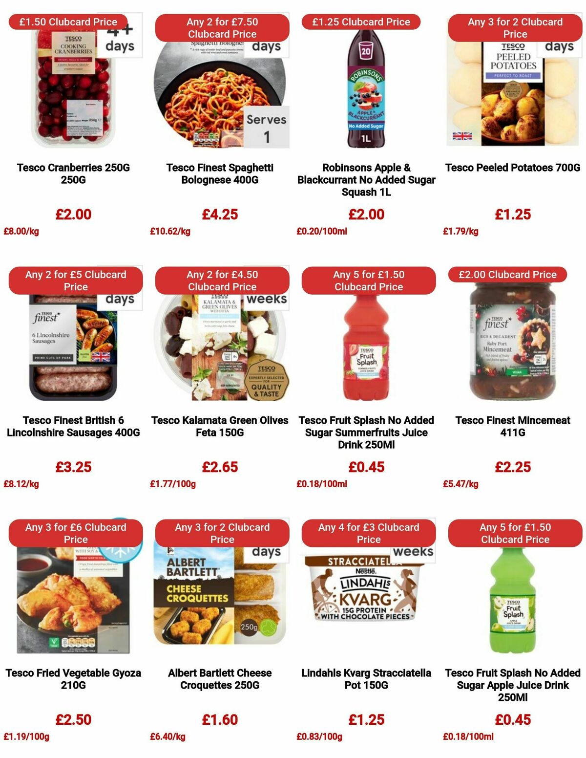 TESCO Offers from 30 November