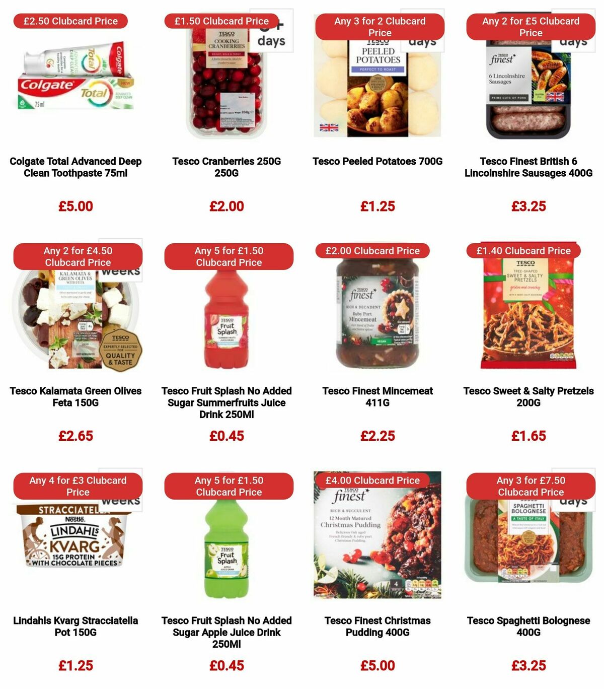 TESCO Offers from 7 December