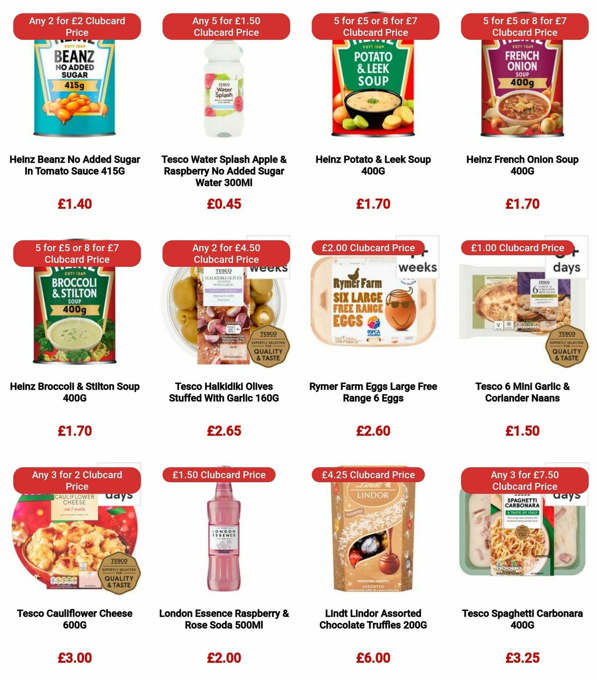 TESCO Offers from 21 December