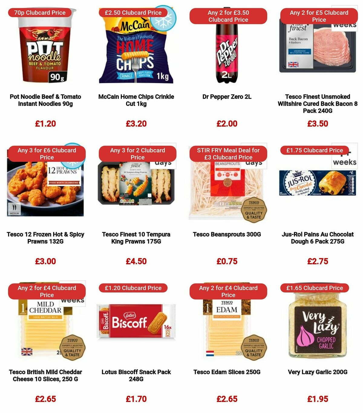 TESCO Offers from 28 December