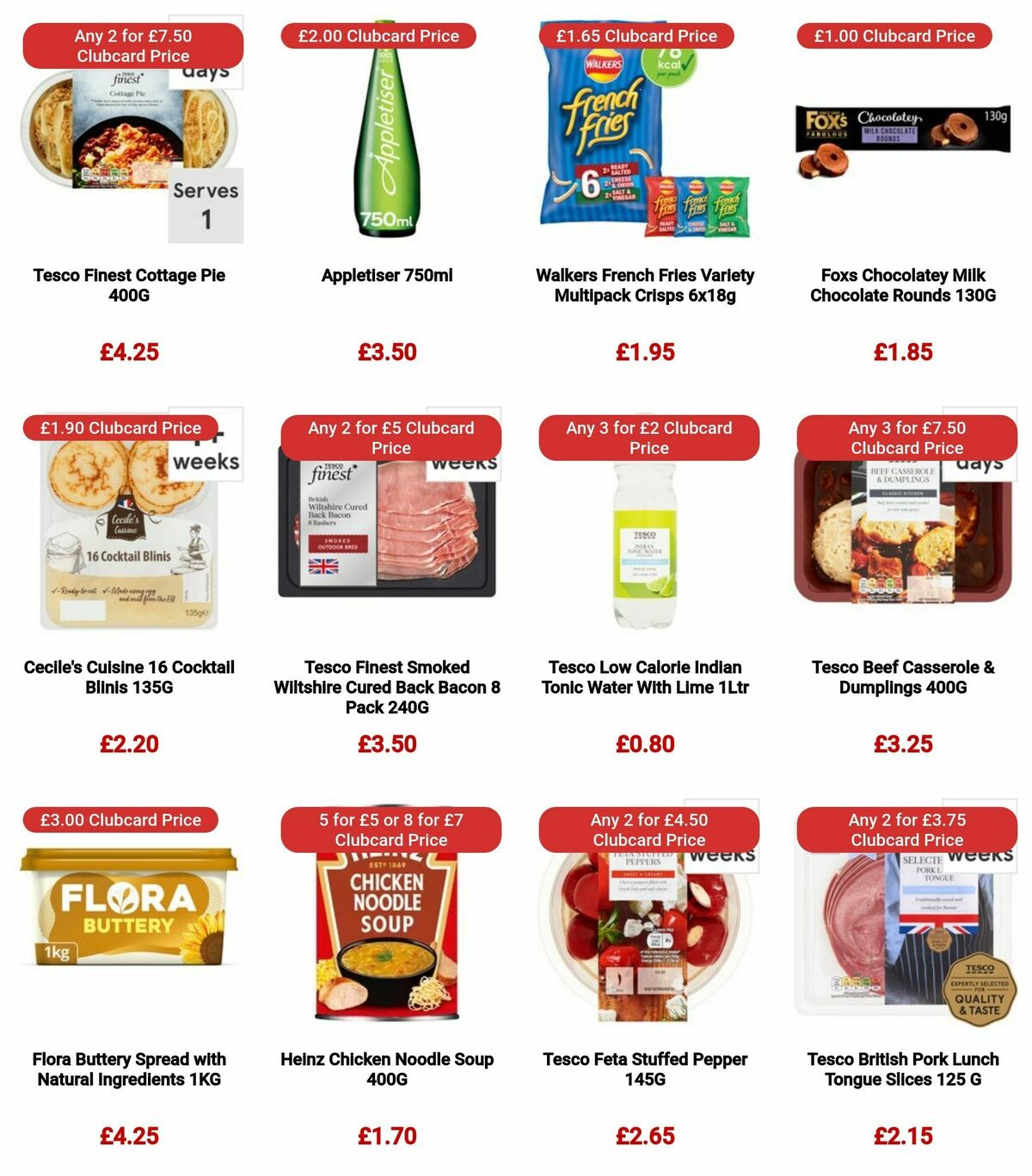 TESCO Offers from 28 December