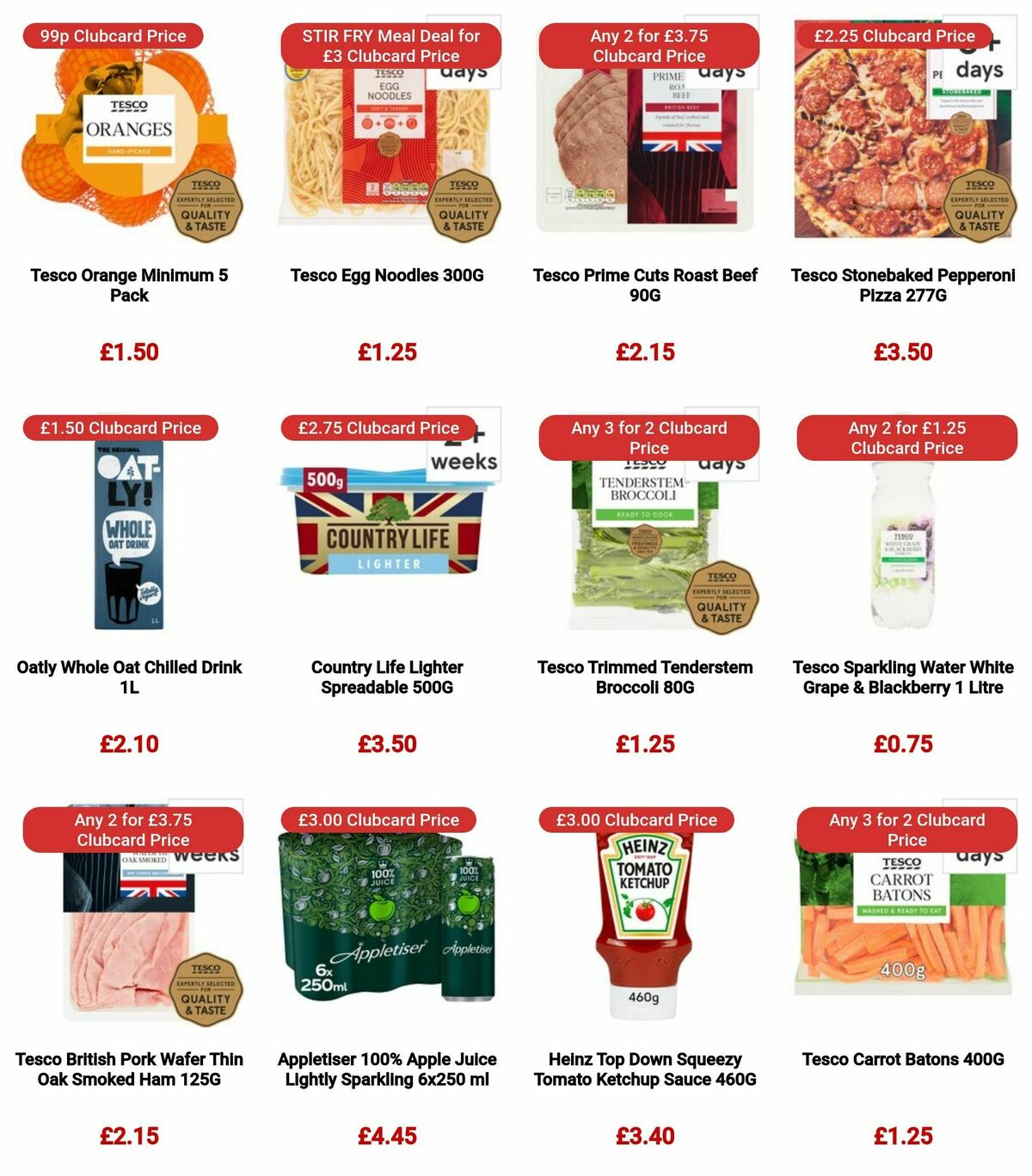 TESCO Offers from 3 January