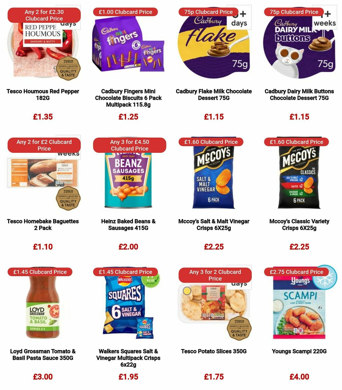 TESCO Offers from 3 January