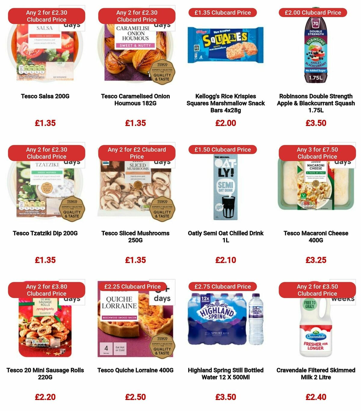 TESCO Offers from 3 January