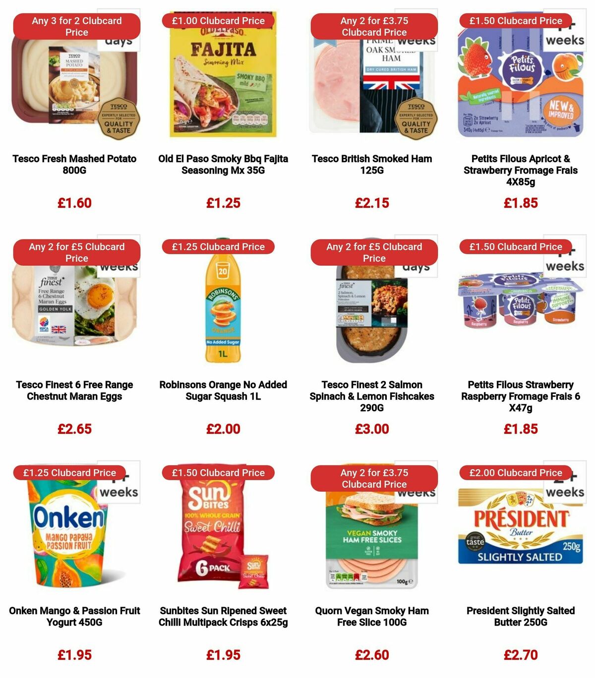 TESCO Offers from 3 January