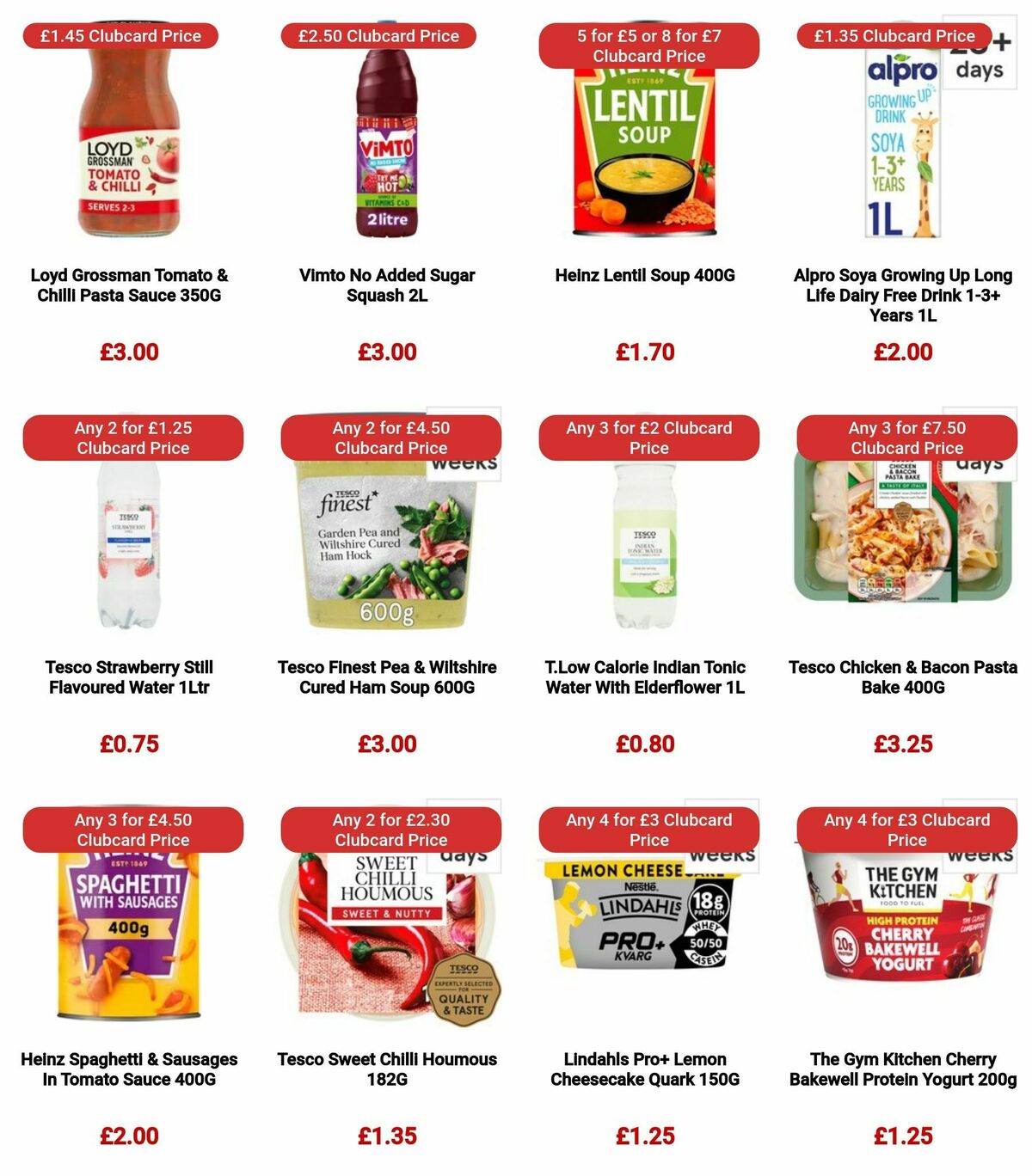 TESCO Offers from 3 January