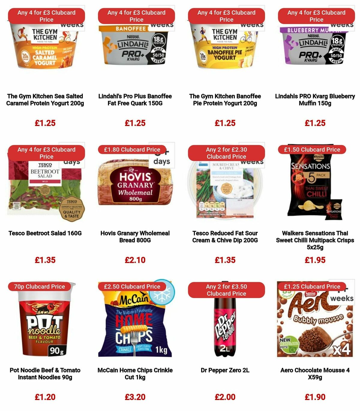 TESCO Offers from 3 January