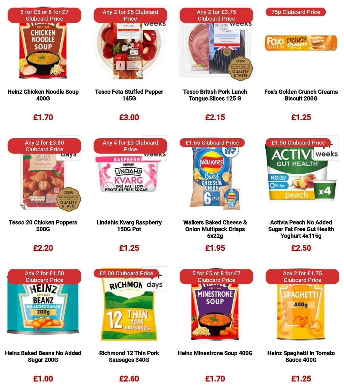 TESCO Offers from 3 January