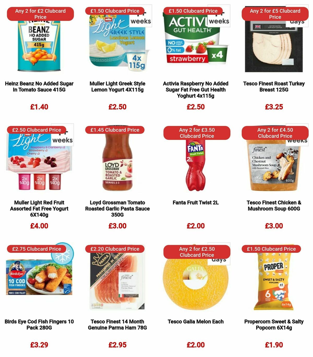 TESCO Offers from 3 January