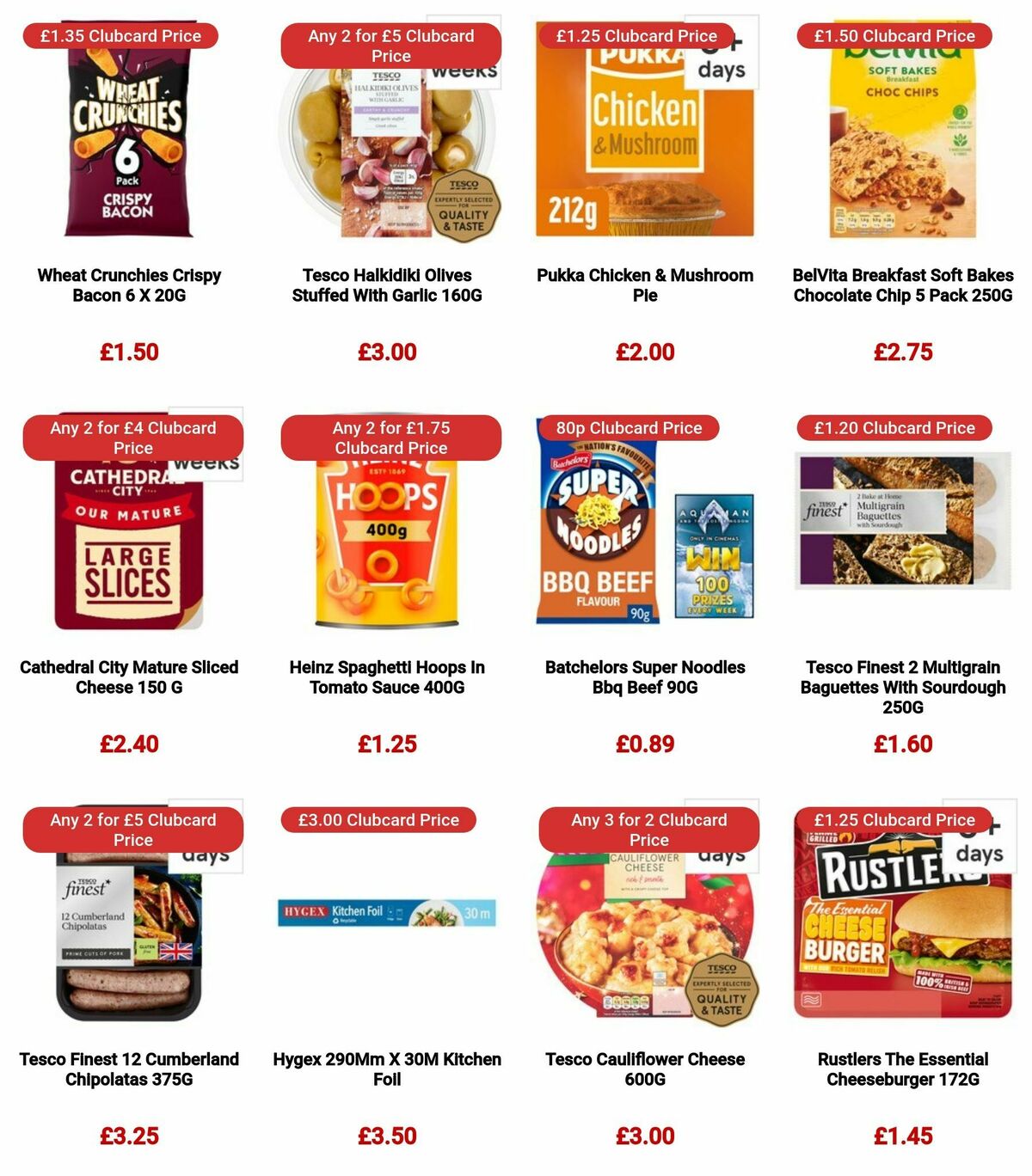 TESCO Offers from 3 January