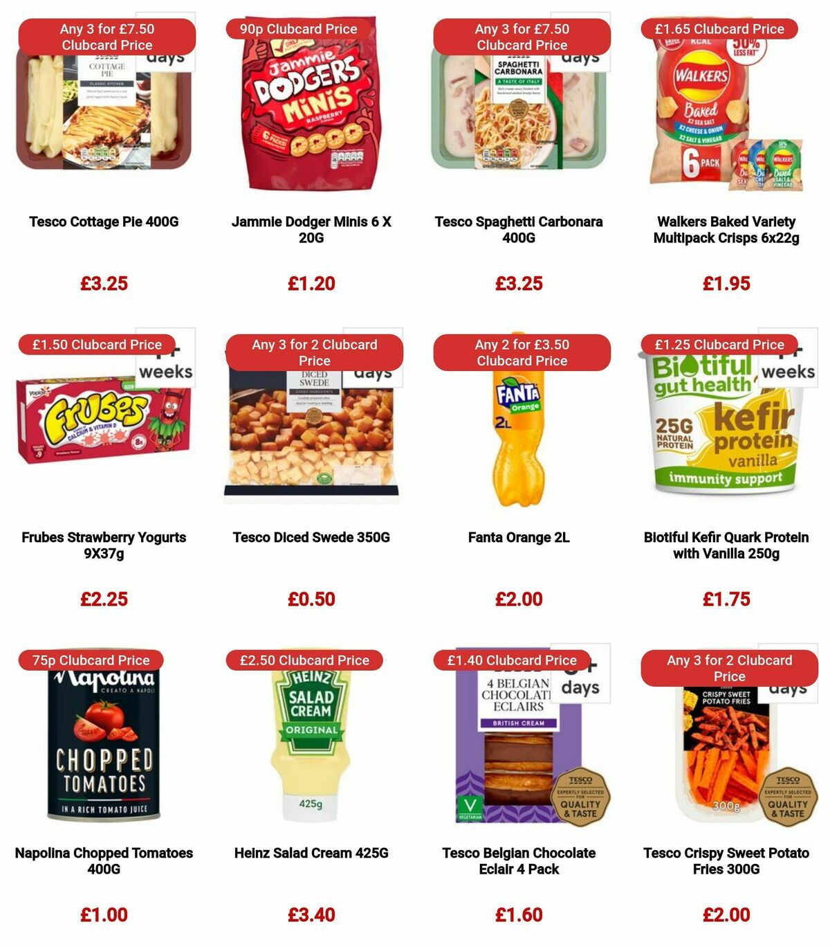 TESCO Offers from 3 January