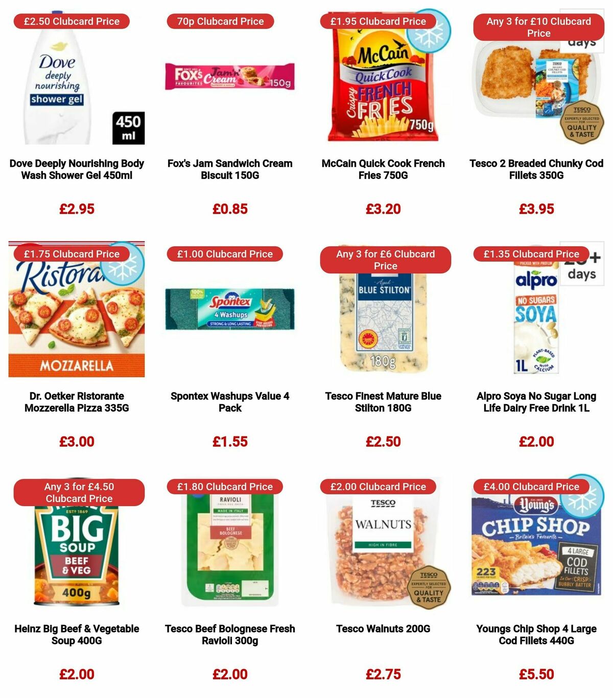 TESCO Offers from 3 January