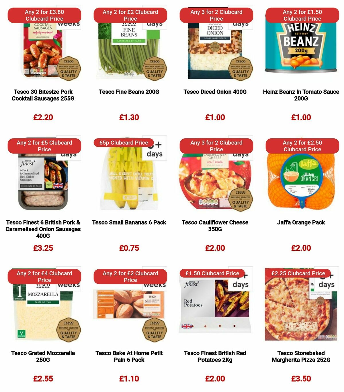 TESCO Offers from 3 January