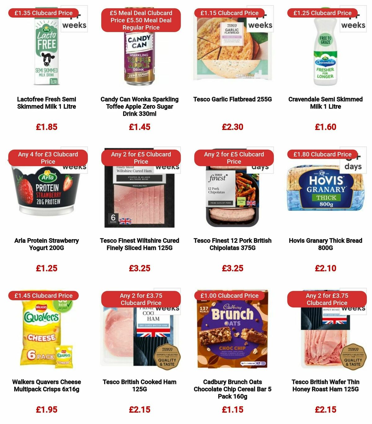 TESCO Offers from 3 January