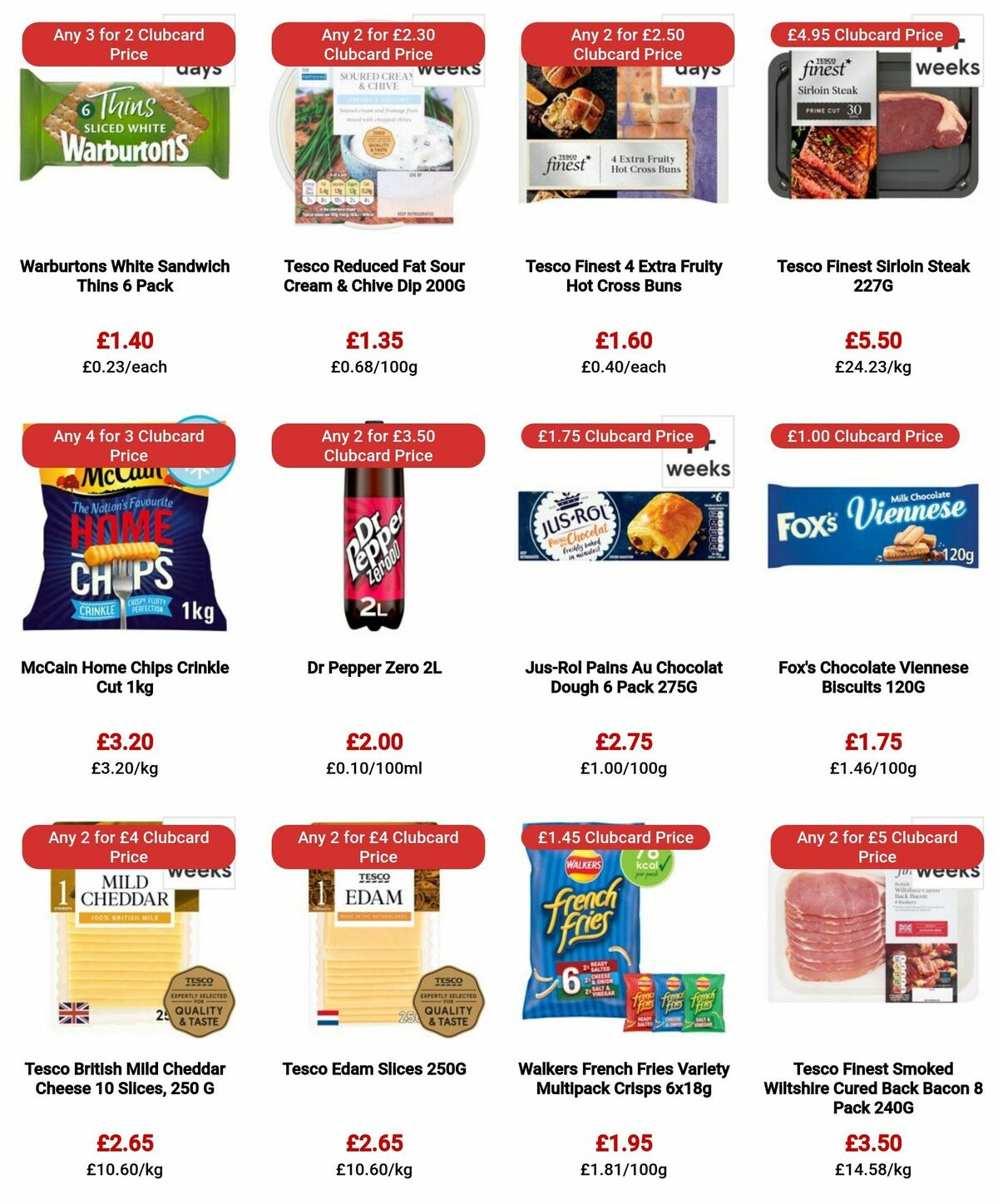 TESCO Offers from 25 January