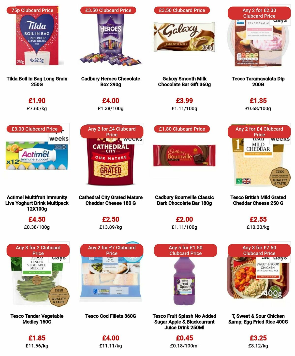 TESCO Offers from 25 January