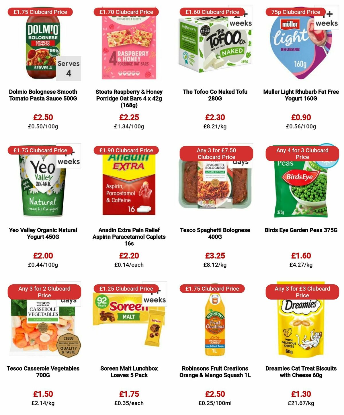 TESCO Offers from 25 January