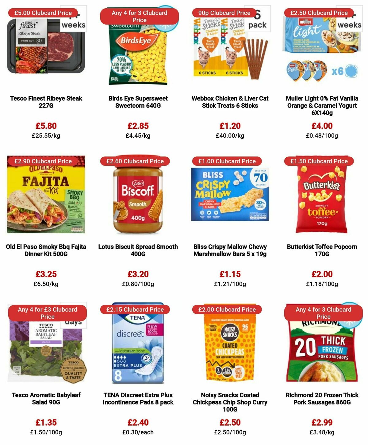 TESCO Offers from 25 January