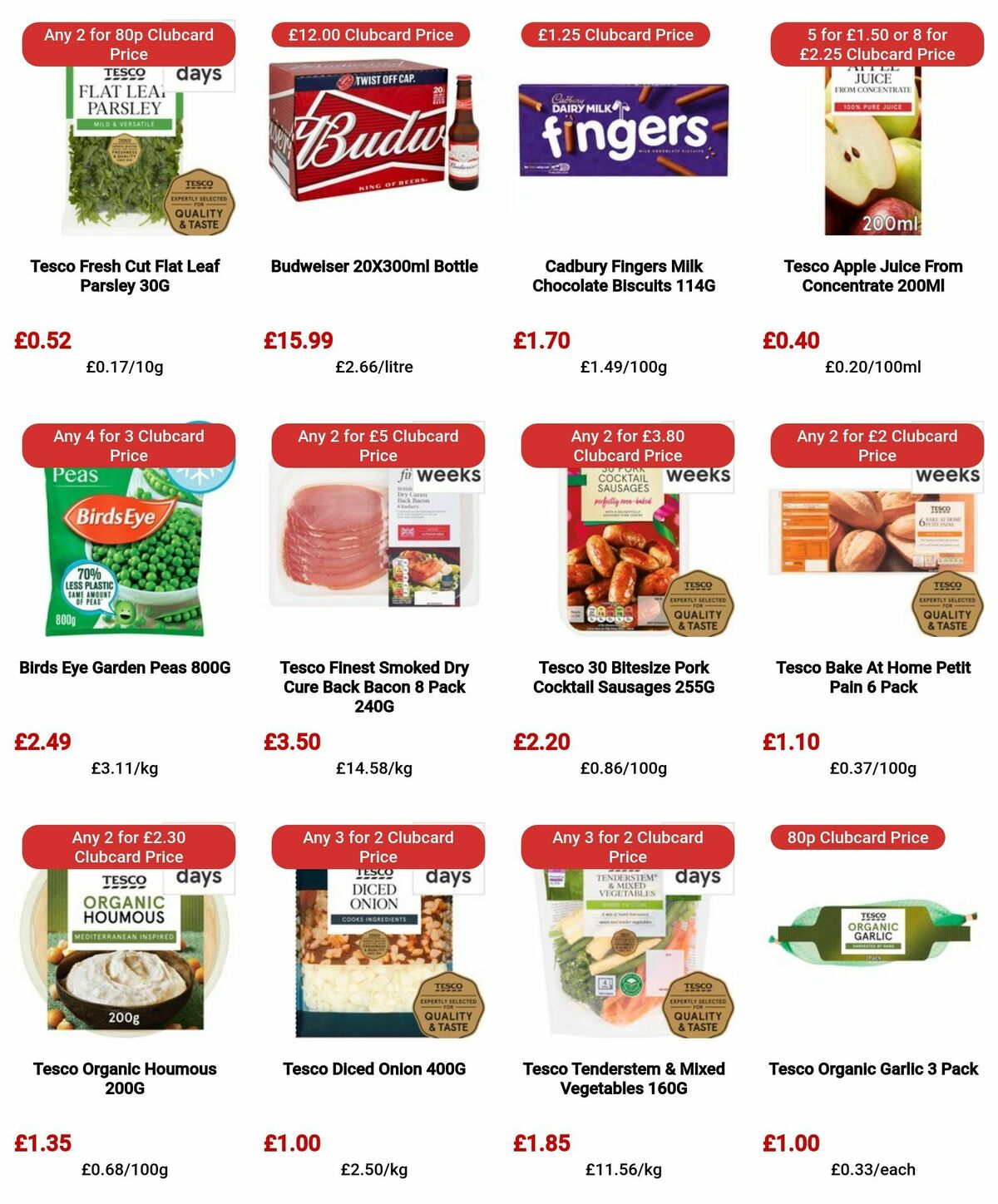 TESCO Offers from 4 April