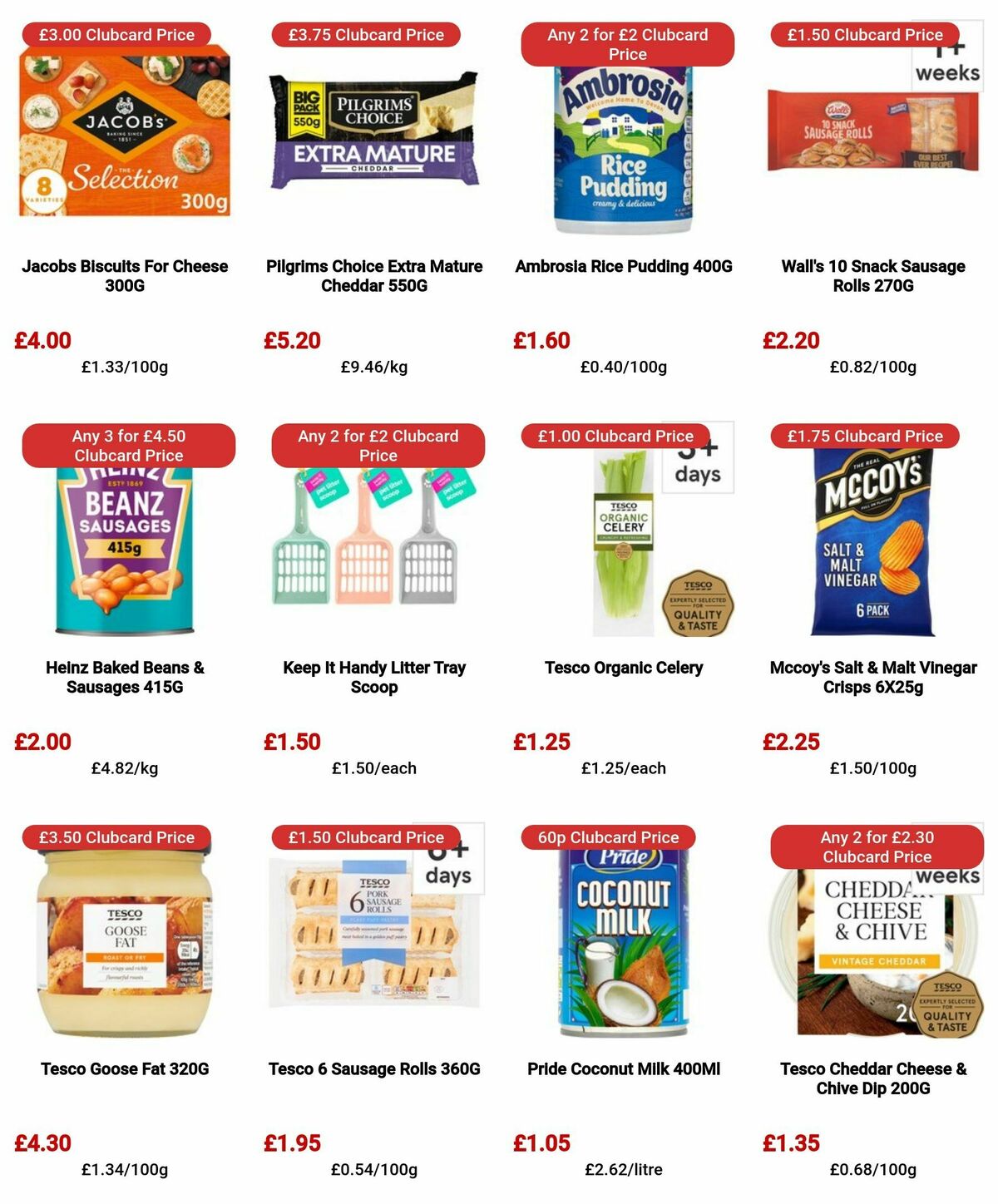 TESCO Offers from 4 April