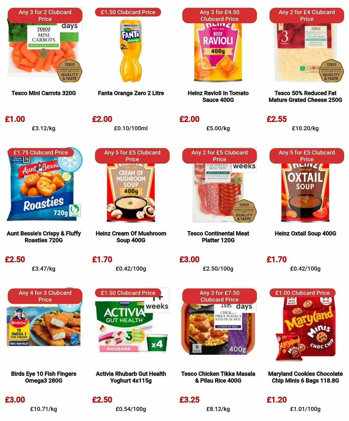 TESCO Offers from 4 April