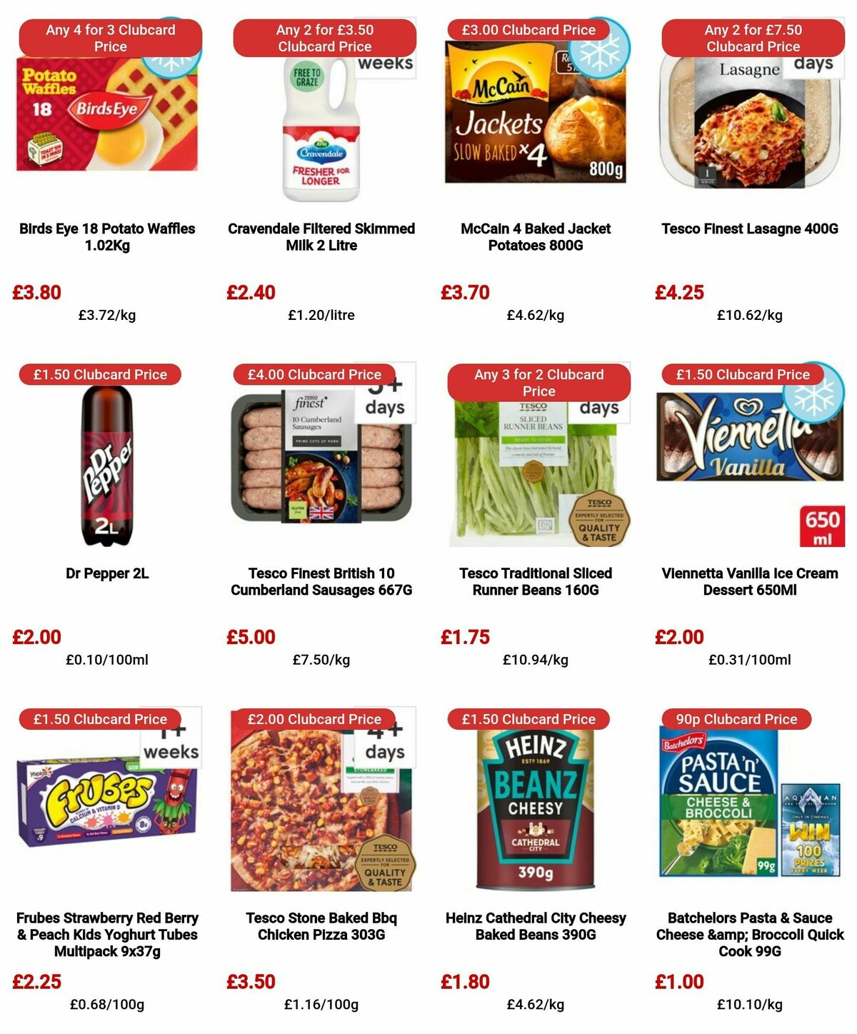 TESCO Offers from 4 April