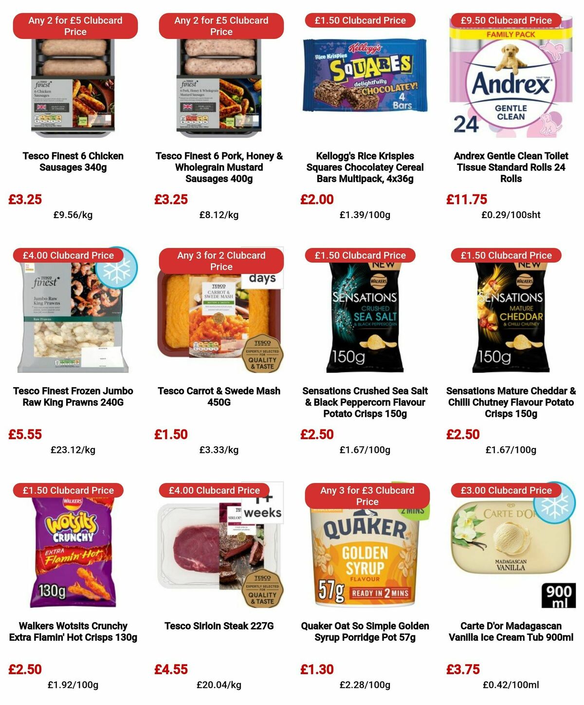 TESCO Offers from 4 April