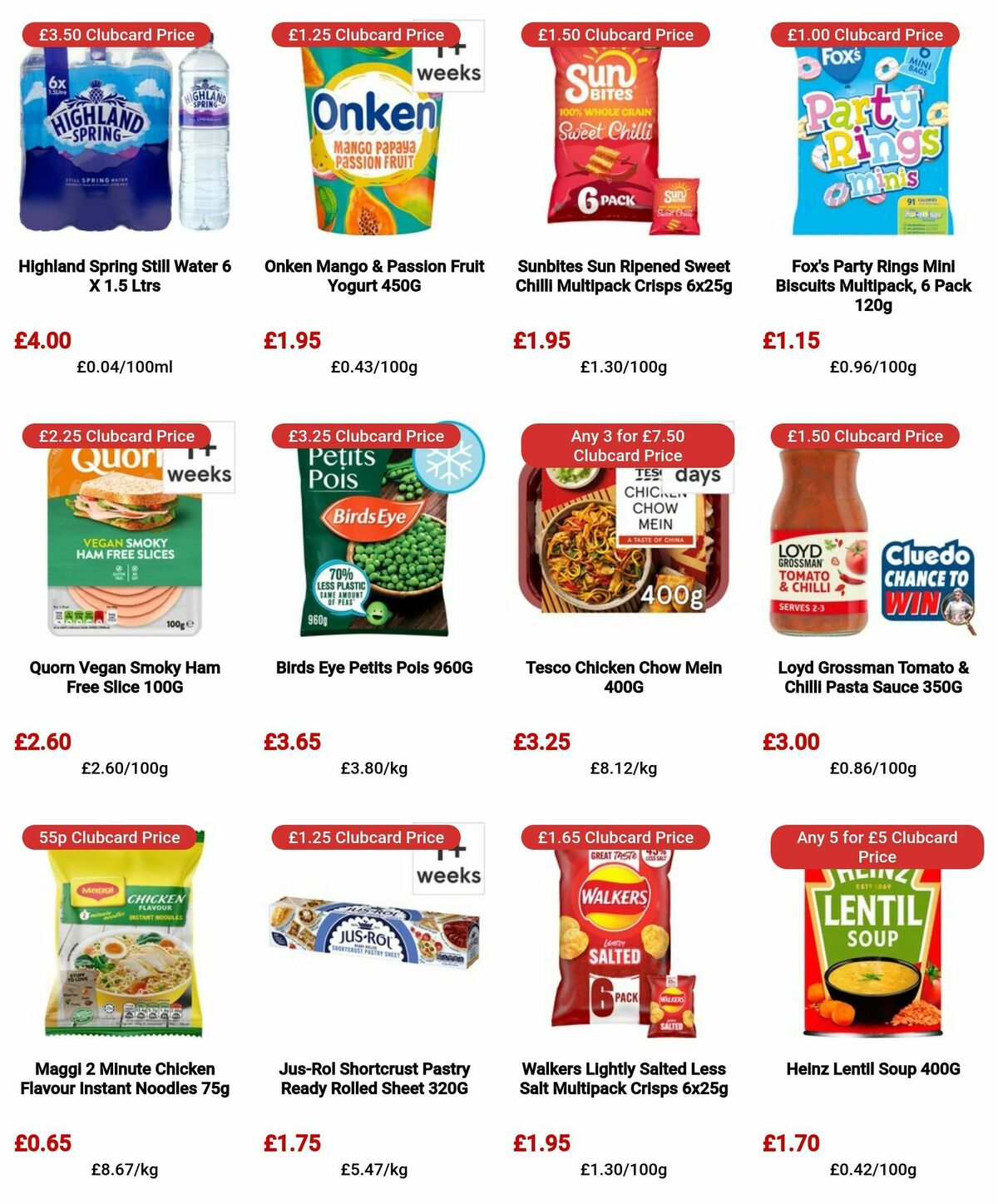 TESCO Offers from 4 April