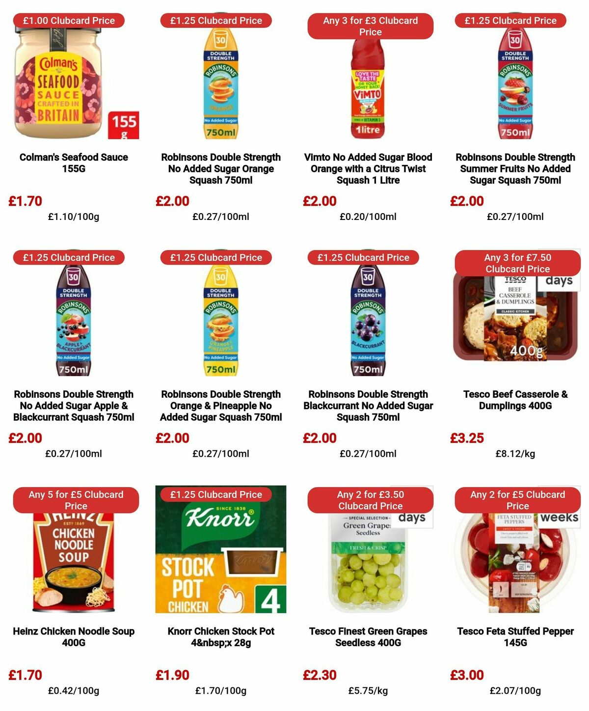 TESCO Offers from 4 April