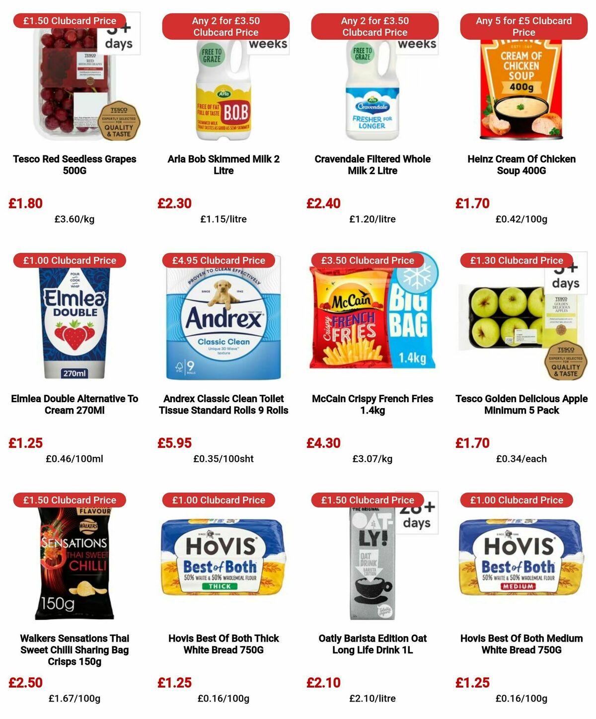 TESCO Offers from 4 April