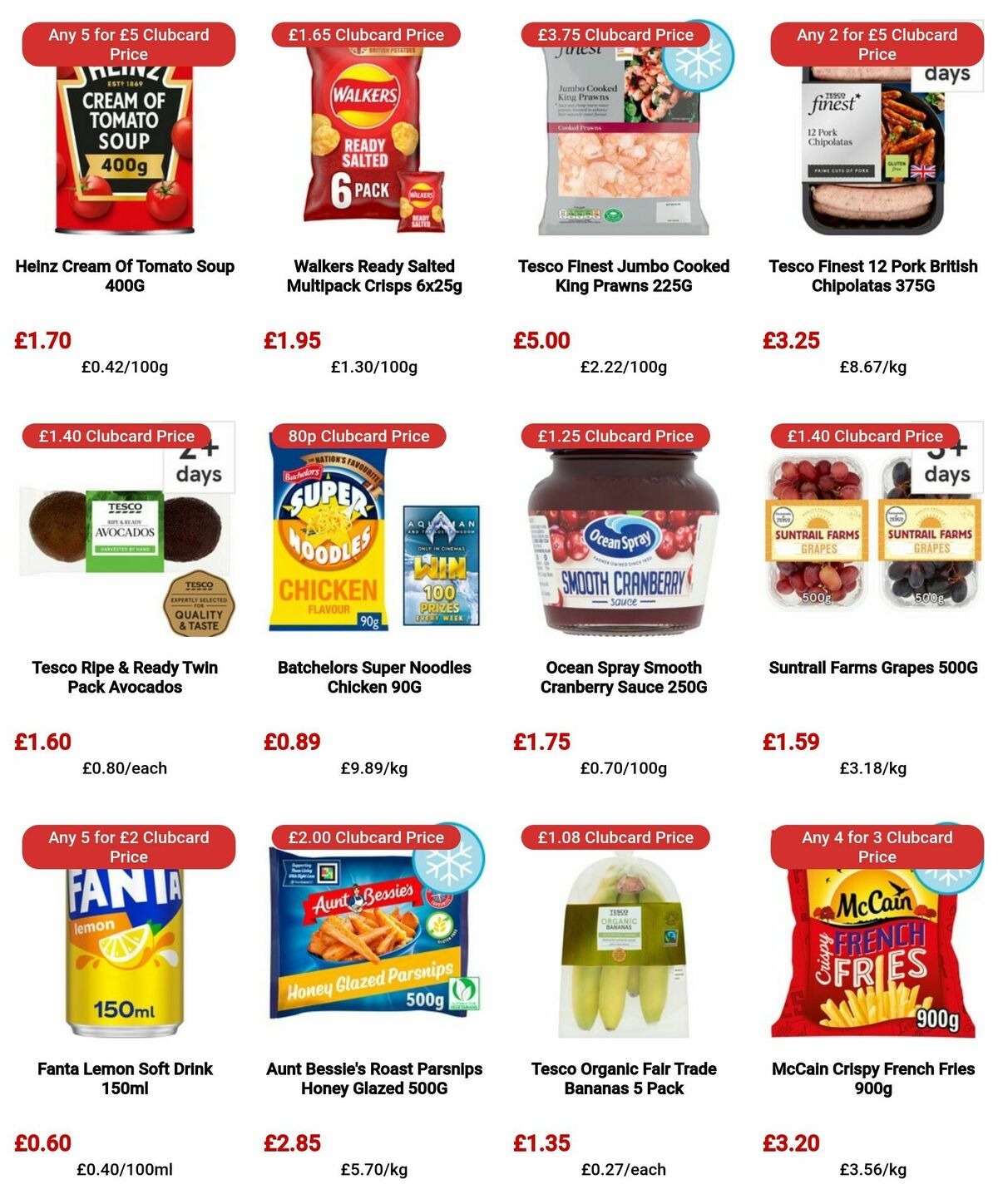 TESCO Offers from 4 April