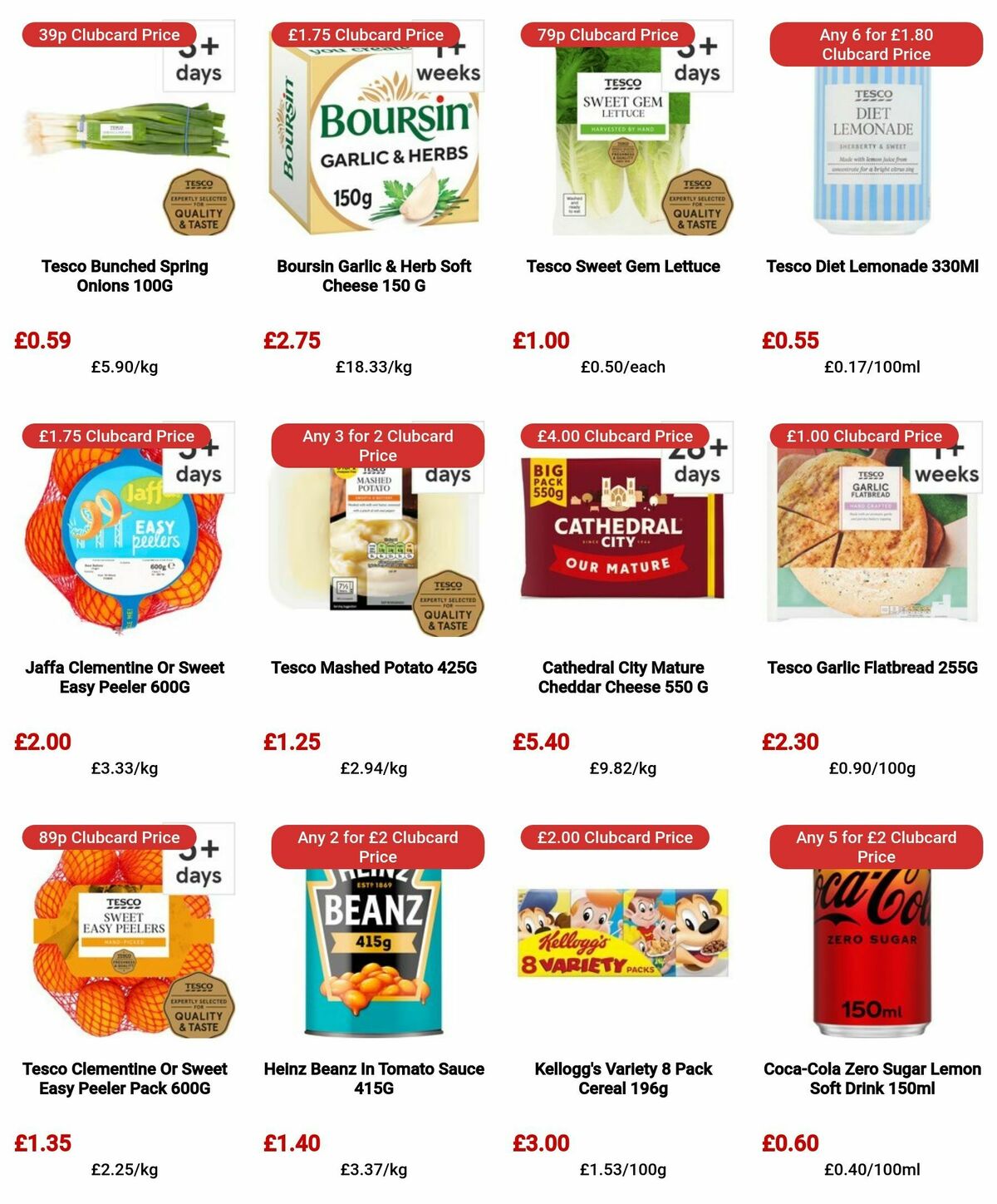 TESCO Offers from 4 April