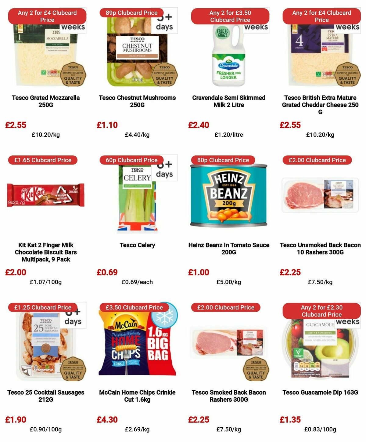 TESCO Offers from 4 April