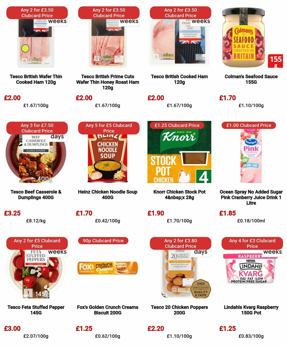 TESCO Offers from 18 April