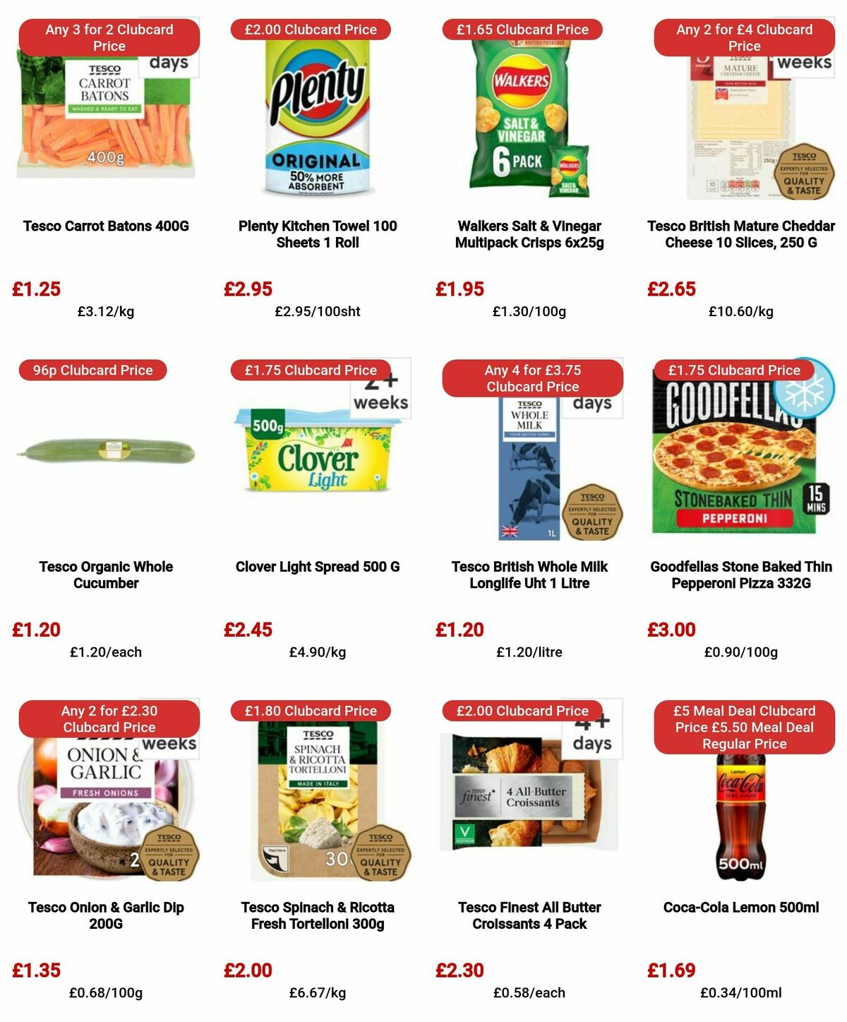 TESCO Offers from 25 April