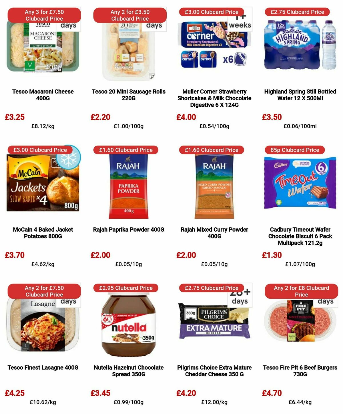 TESCO Offers from 25 April