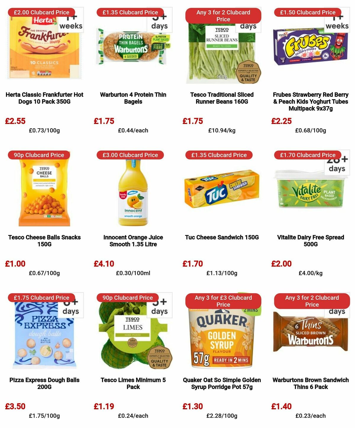 TESCO Offers from 25 April