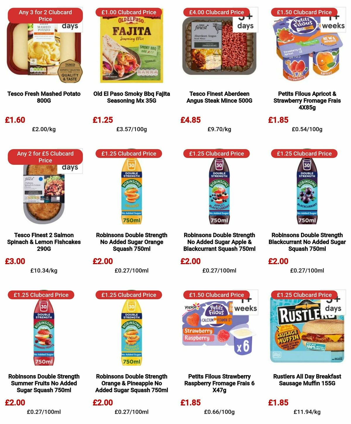 TESCO Offers from 25 April