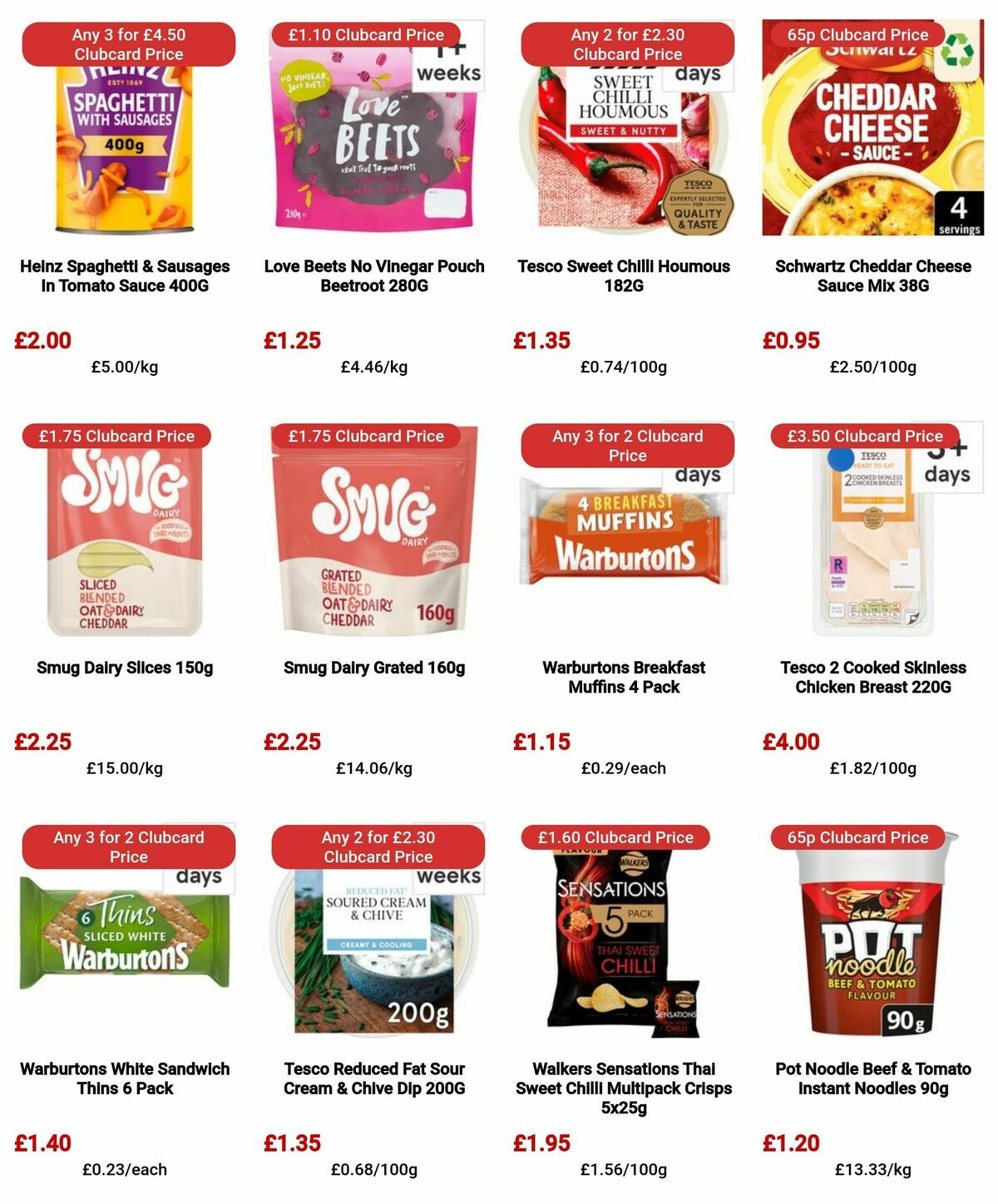 TESCO Offers from 25 April